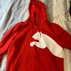red puma hoodie